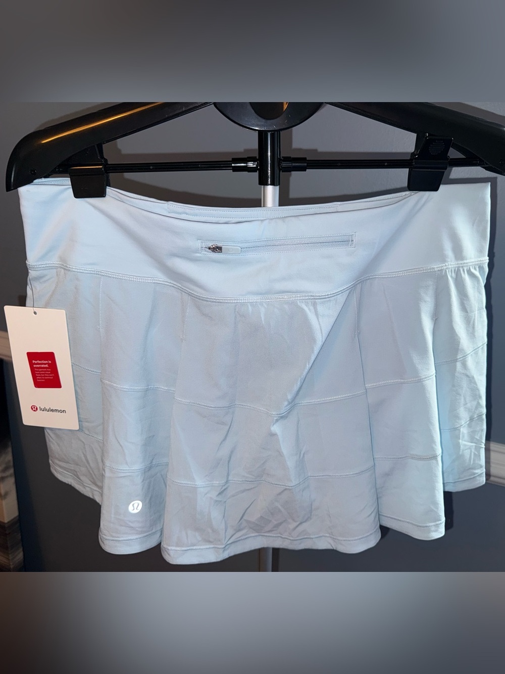 Lululemon Pace Rival Mid Rise Skirt Powder Blue|  Size 12 | Like New